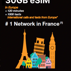 Orange eSIM Europe & UK - 30 GB Data & 120 mins Voice