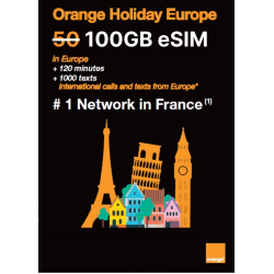 Orange Holiday 100 GB eSIM for Europe & UK